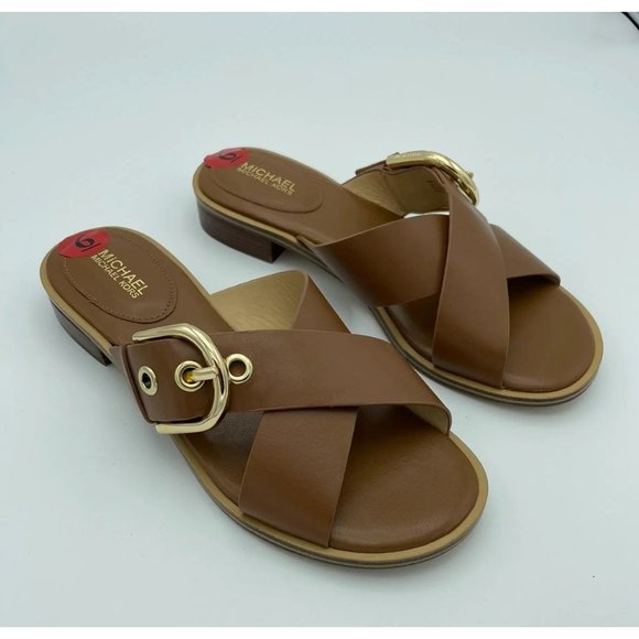 New Michael Kors Slide Flat Sandals Sz Various - Picture 1 of 2